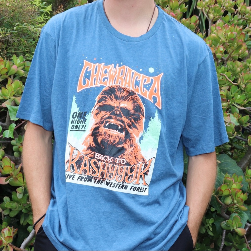 Blue Chewbacca Graphic Tee